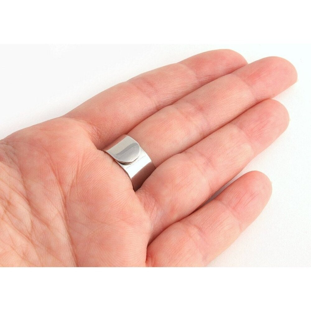 Light Blue Flower Ring Adjustable Chrysanthemum Ring - more colours available - Picture 2 of 6